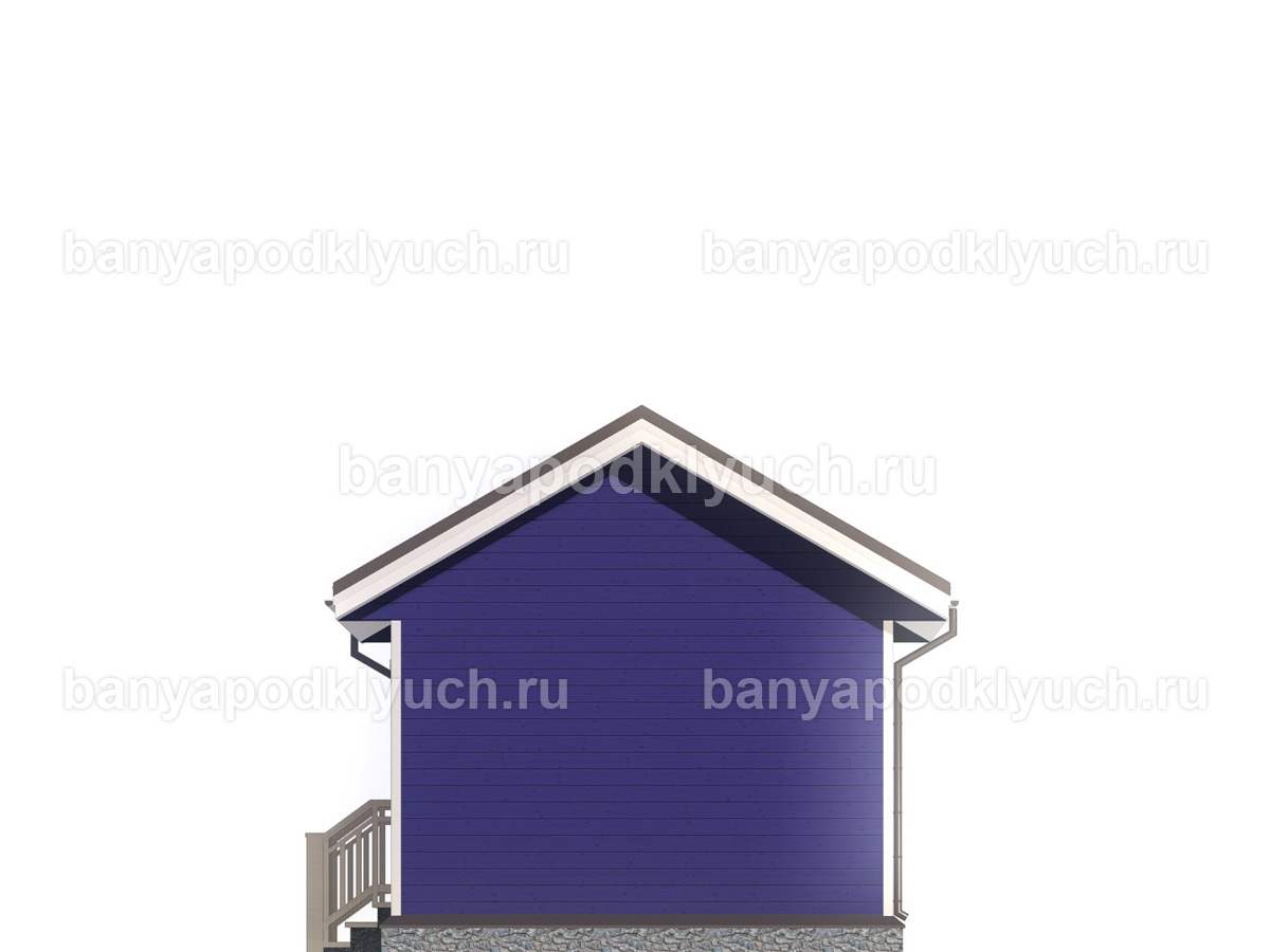 Каркасная баня 6x4.5 м Каркасная баня 6x4.5 м